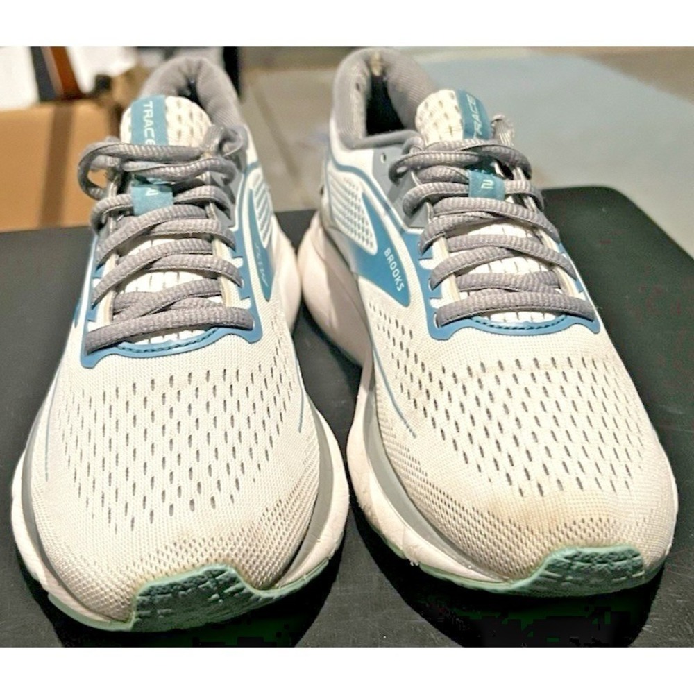 Brooks Trace 2 Women's 6.5B Grey / Aqua 1203751B185 - Picture 8 of 13